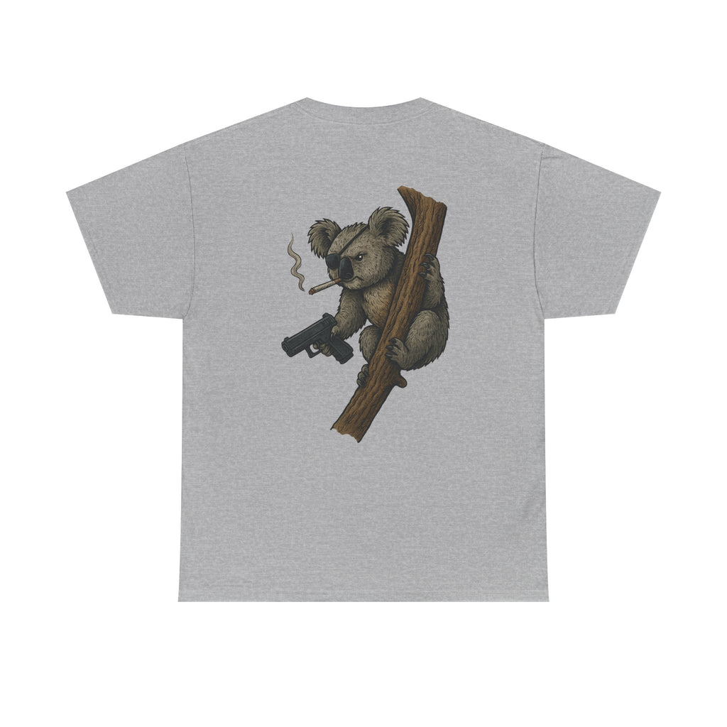 Drop Bear Graphic Tee # 2 Smoking Koala | Unisex Heavy Cotton Shirt