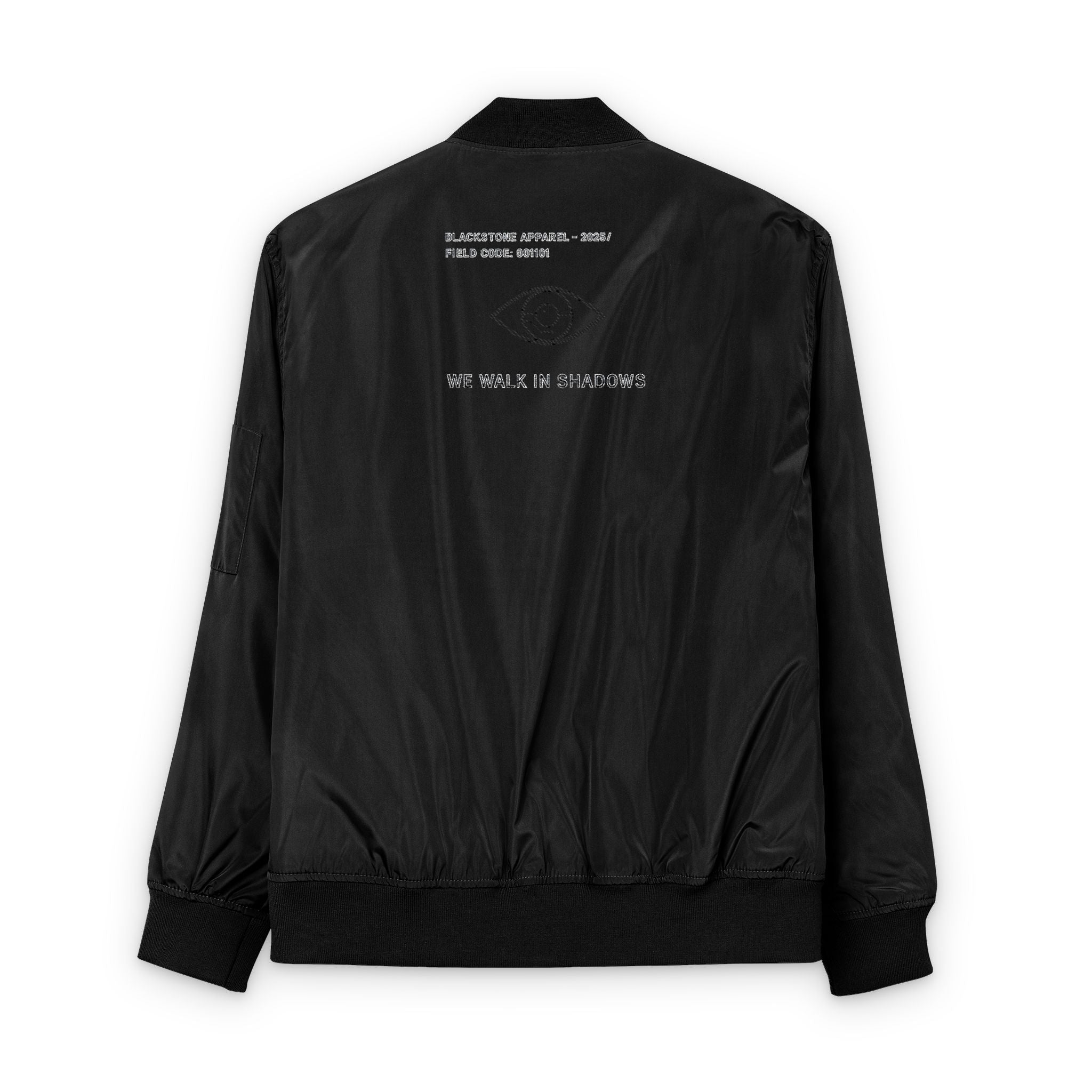 Eco-Friendly Bomber Jacket, Sustainable Embroidered Coat, Upcycled Outerwear, Recycled Fashion Statement, Earth-Friendly Patched Jacket