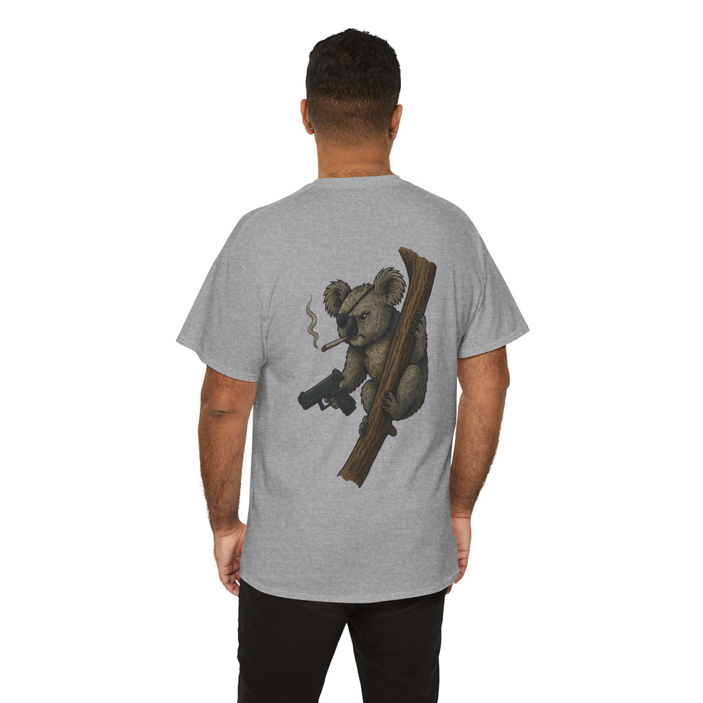 Drop Bear Graphic Tee # 2 Smoking Koala | Unisex Heavy Cotton Shirt