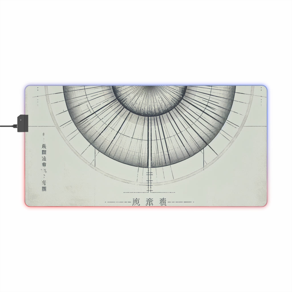 LED Gaming Mouse Pad with Artistic Design, RGB Gaming Accessories, Desk Decor for Gamers, Perfect Gift for Birthdays, Holidays