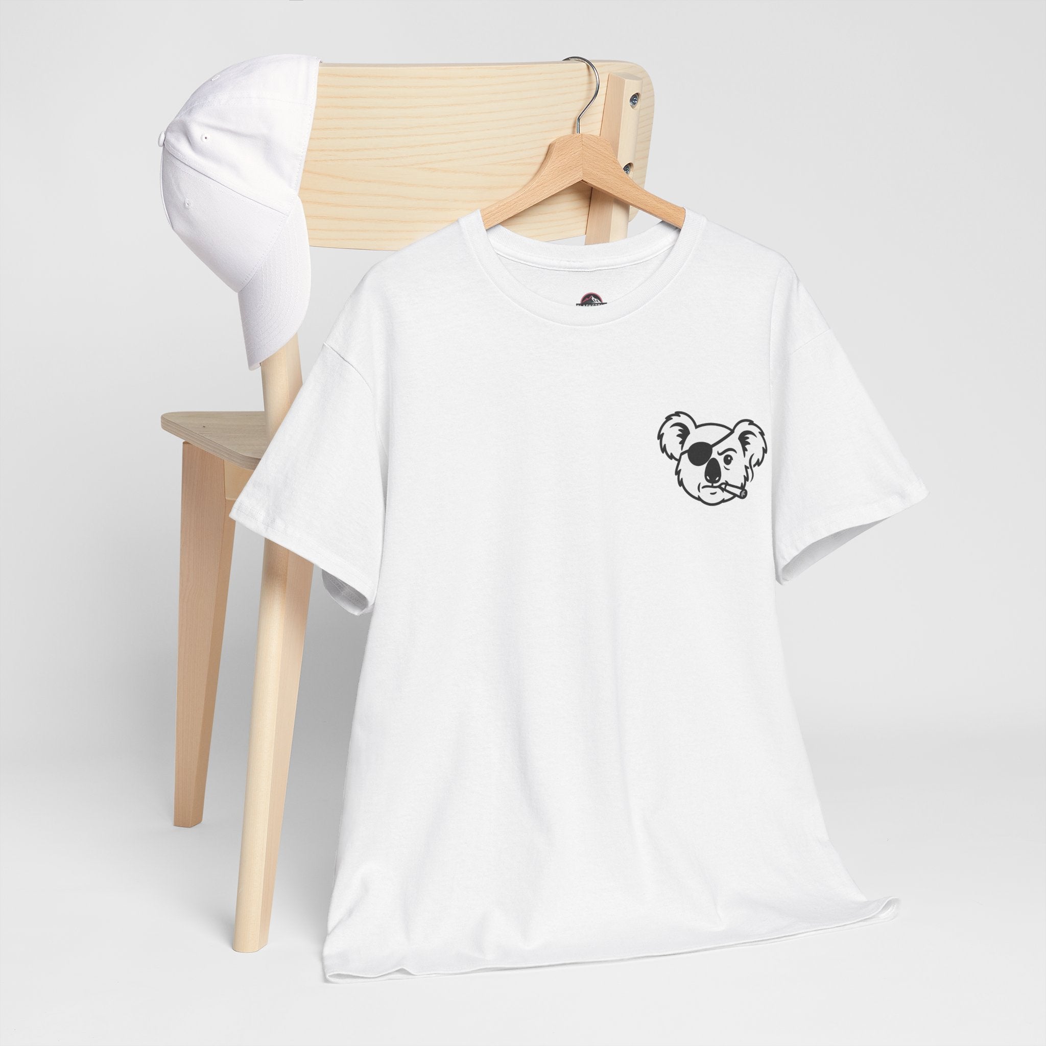 Drop Bear Graphic Tee # 2 Smoking Koala | Unisex Heavy Cotton Shirt