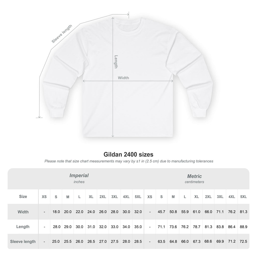 Blackstone's Signature Simple Black & White Long Sleeve T-shirt