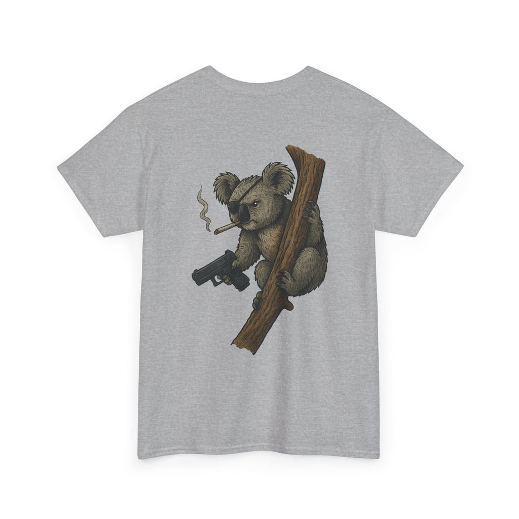 Drop Bear Graphic Tee # 2 Smoking Koala | Unisex Heavy Cotton Shirt