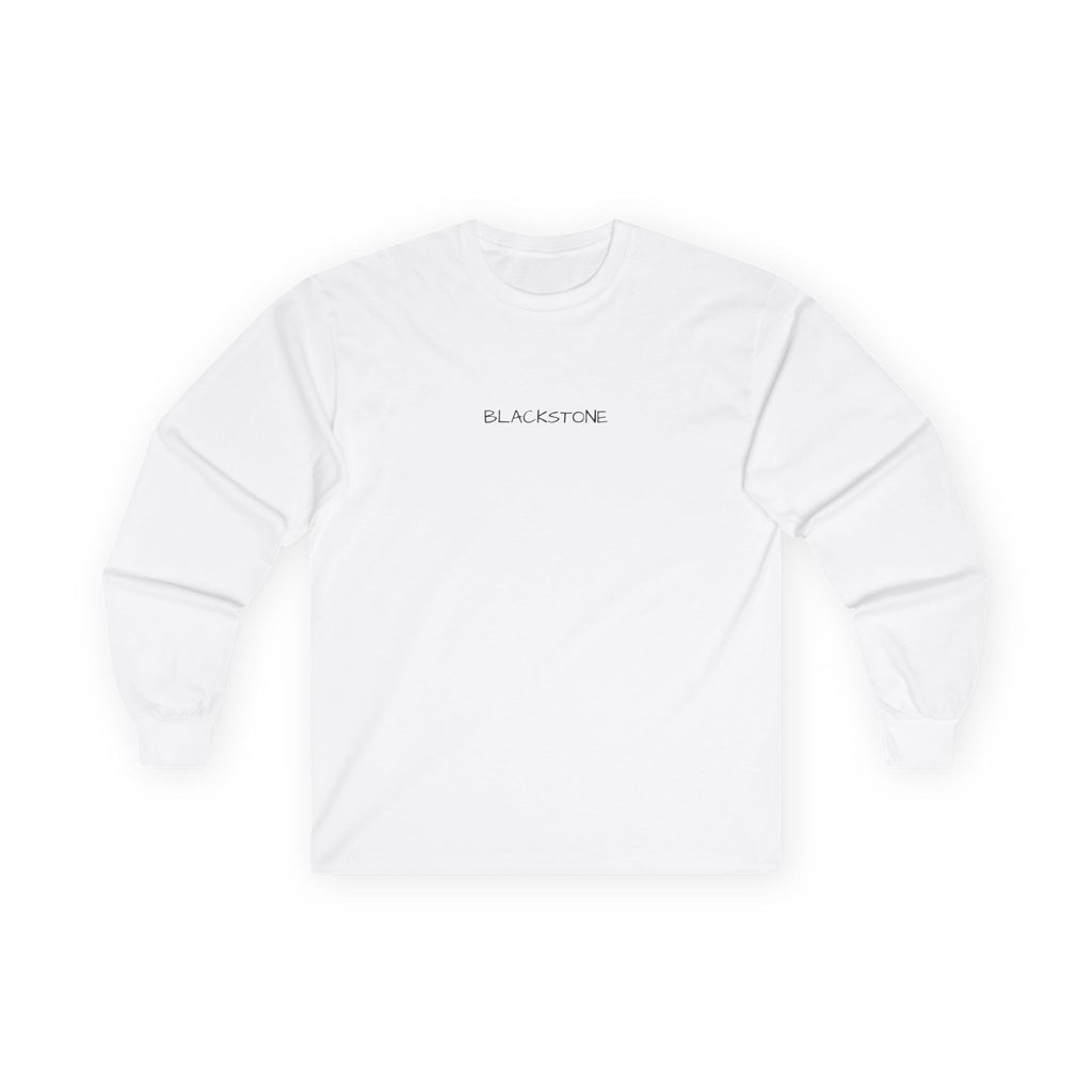 Blackstone's Signature Simple Black & White Long Sleeve T-shirt