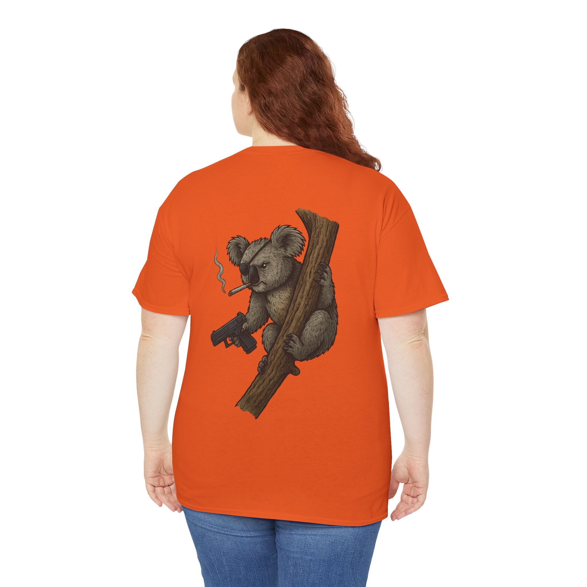 Drop Bear Graphic Tee # 2 Smoking Koala | Unisex Heavy Cotton Shirt