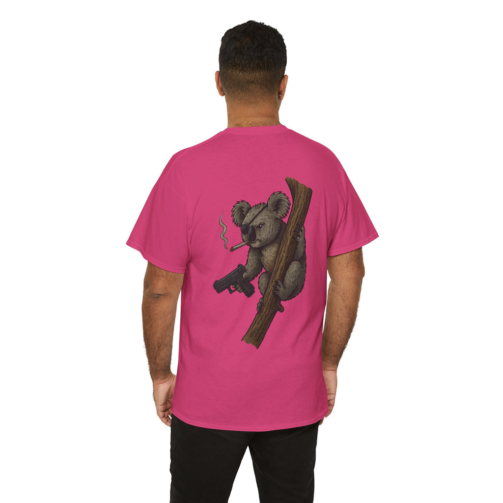 Drop Bear Graphic Tee # 2 Smoking Koala | Unisex Heavy Cotton Shirt