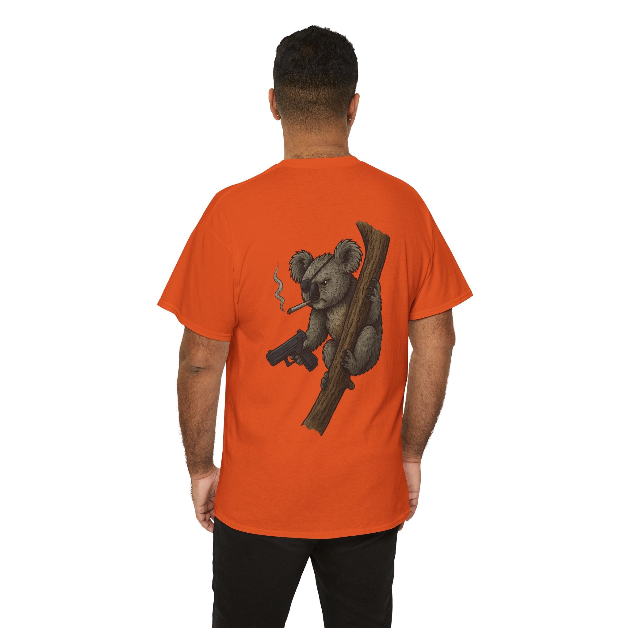 Drop Bear Graphic Tee # 2 Smoking Koala | Unisex Heavy Cotton Shirt