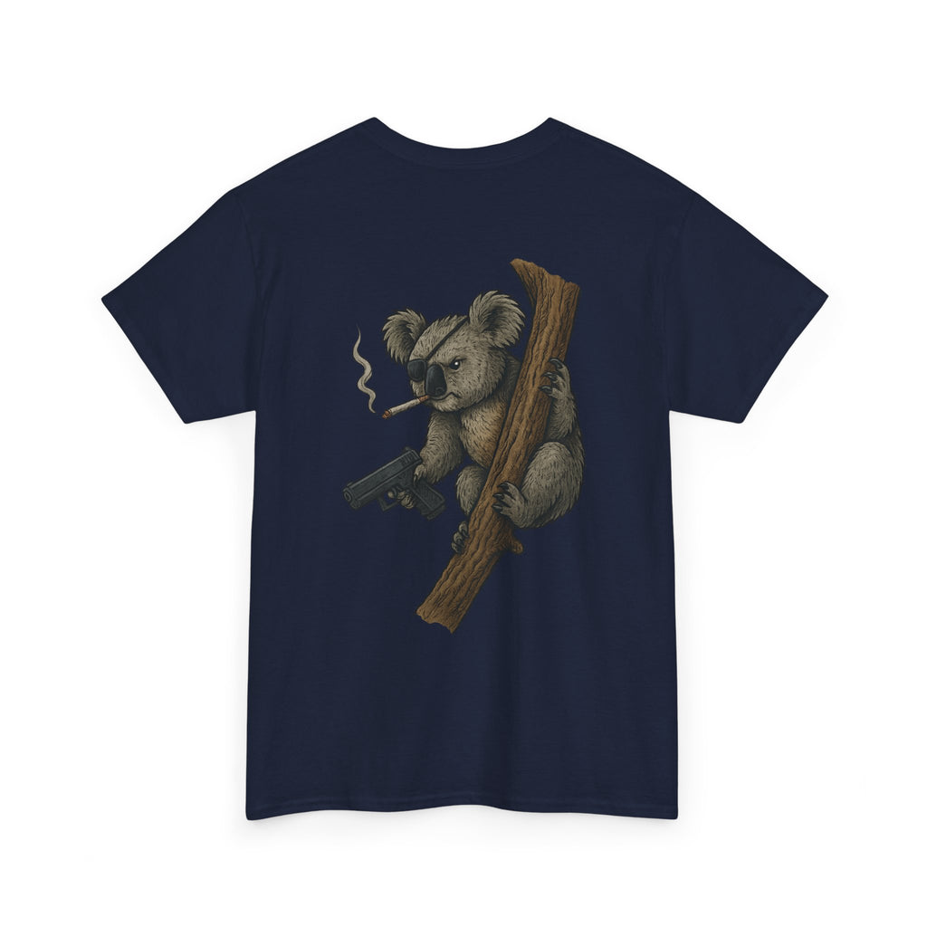 Drop Bear Graphic Tee # 2 Smoking Koala | Unisex Heavy Cotton Shirt