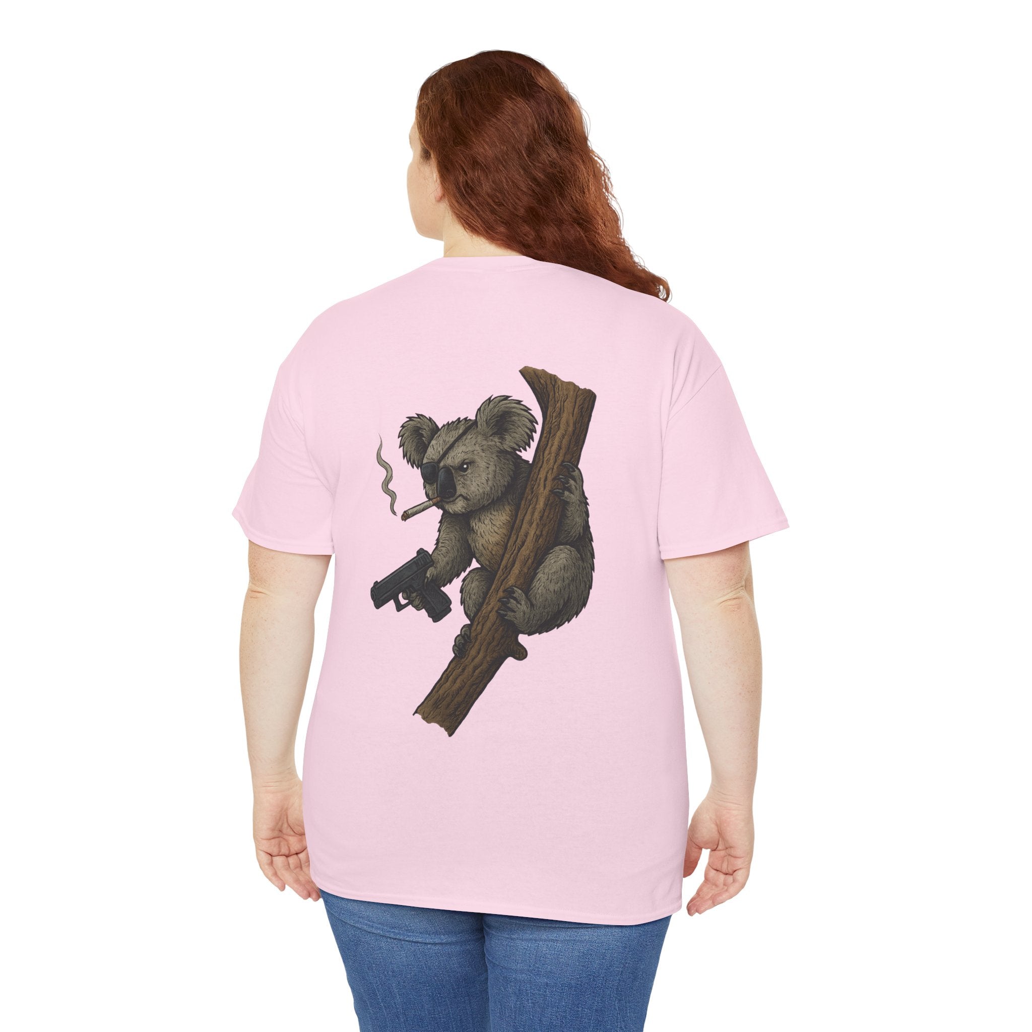 Drop Bear Graphic Tee # 2 Smoking Koala | Unisex Heavy Cotton Shirt