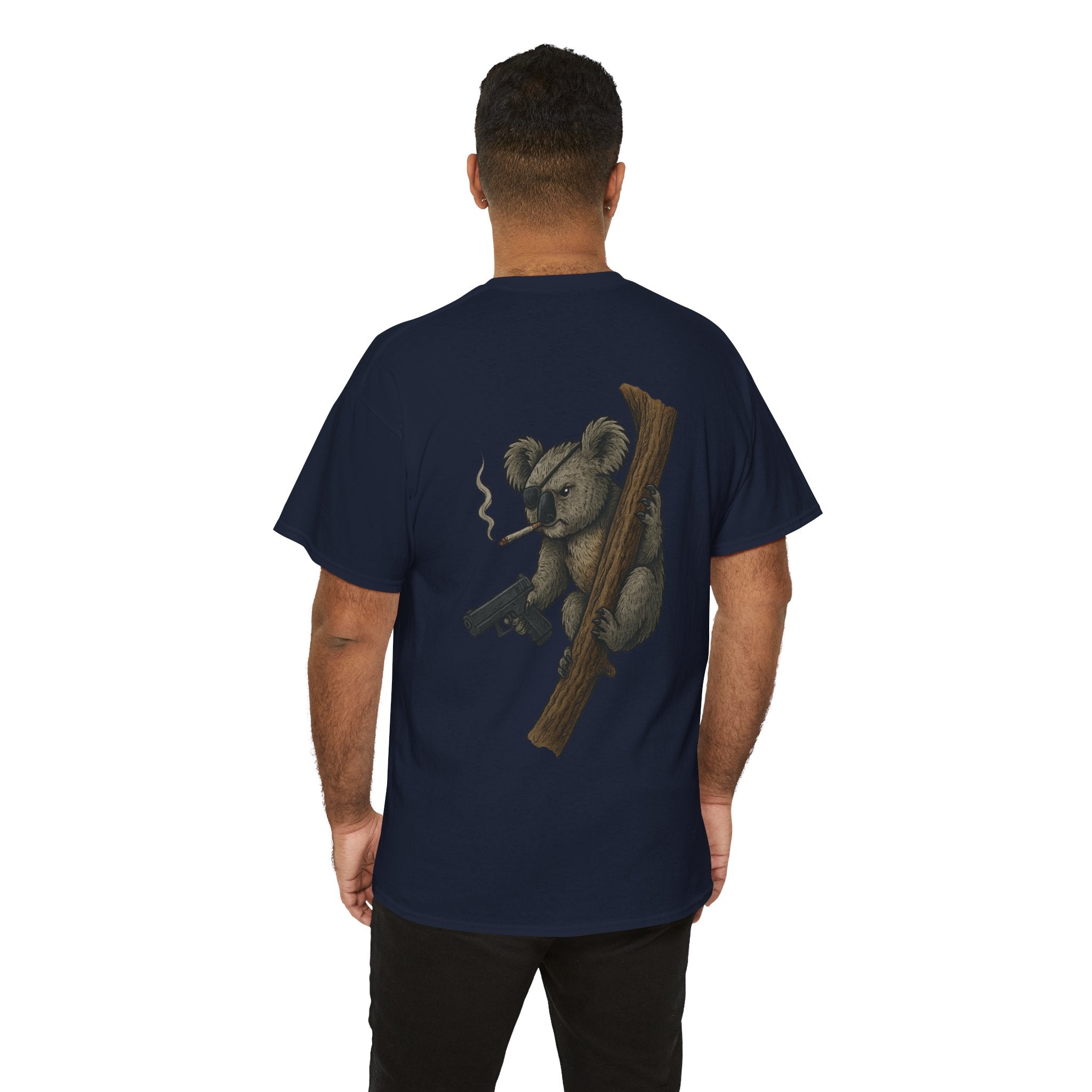 Drop Bear Graphic Tee # 2 Smoking Koala | Unisex Heavy Cotton Shirt