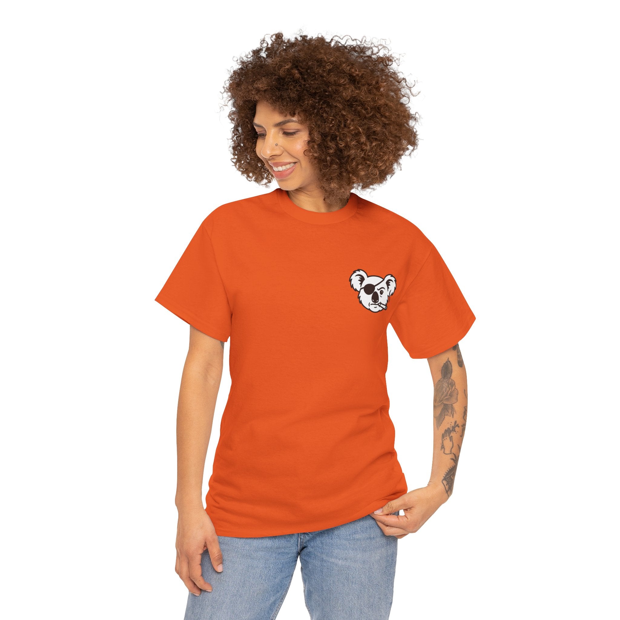 Drop Bear Graphic Tee # 2 Smoking Koala | Unisex Heavy Cotton Shirt