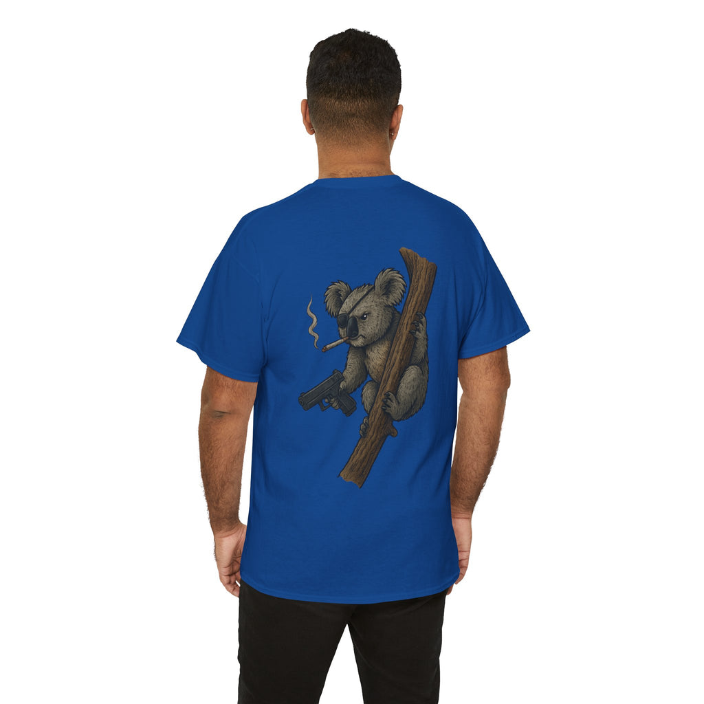 Drop Bear Graphic Tee # 2 Smoking Koala | Unisex Heavy Cotton Shirt