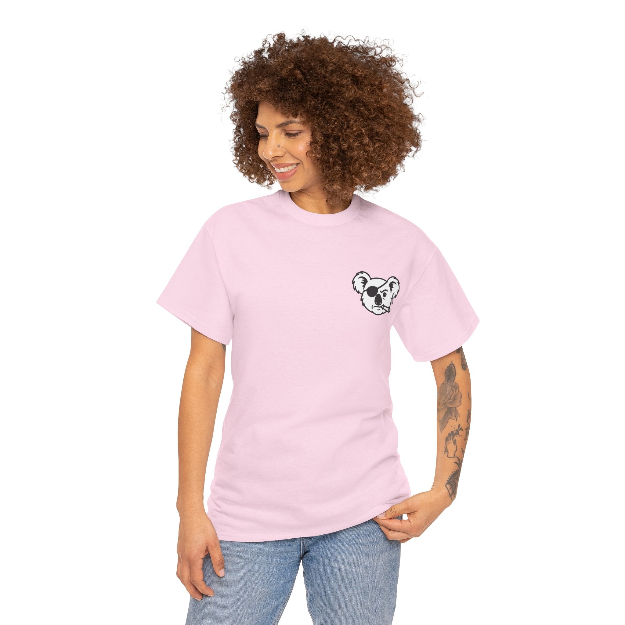 Drop Bear Graphic Tee # 2 Smoking Koala | Unisex Heavy Cotton Shirt