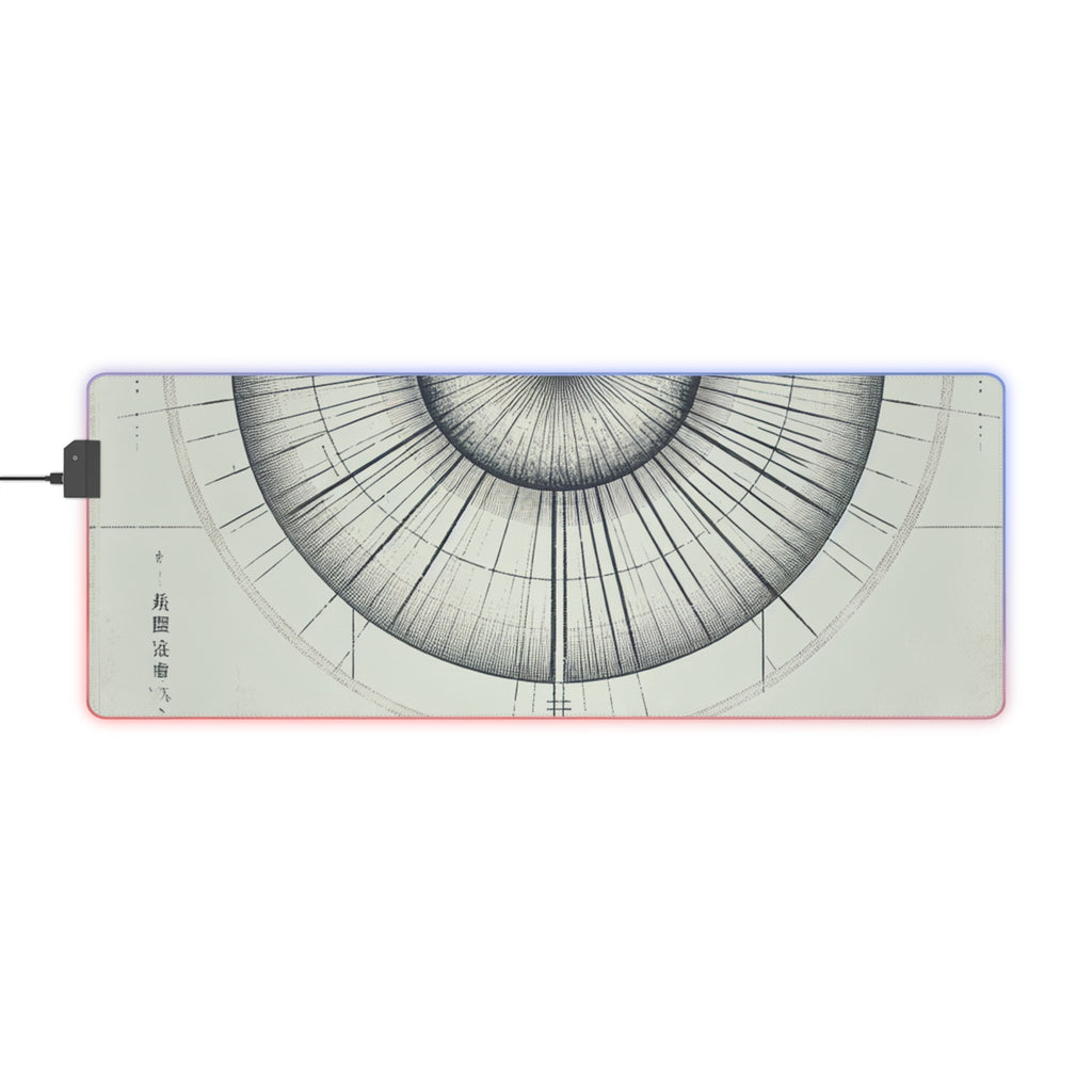 LED Gaming Mouse Pad with Artistic Design, RGB Gaming Accessories, Desk Decor for Gamers, Perfect Gift for Birthdays, Holidays