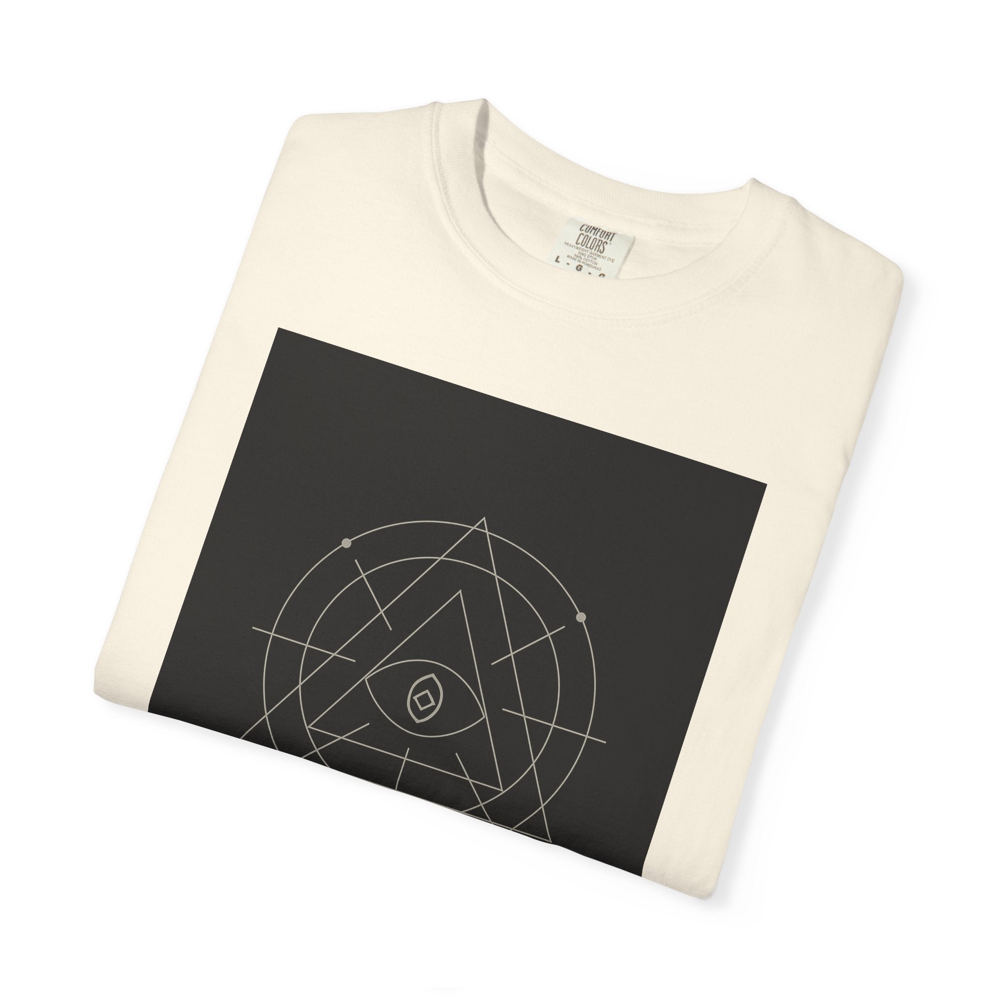 Ghost Frequency Unisex Garment-Dyed T-shirt, Halloween Shirt, Spooky Graphic Tee, Paranormal Clothing, Haunted Apparel