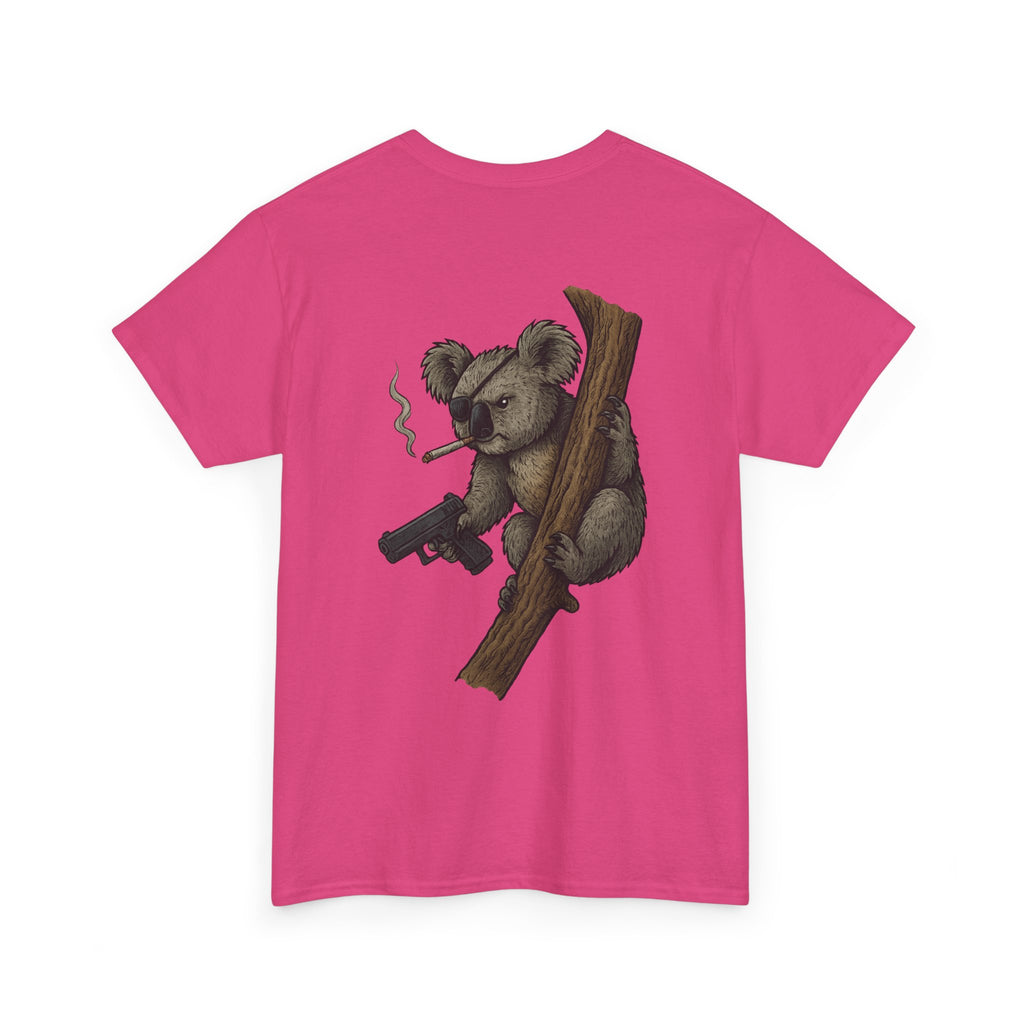 Drop Bear Graphic Tee # 2 Smoking Koala | Unisex Heavy Cotton Shirt