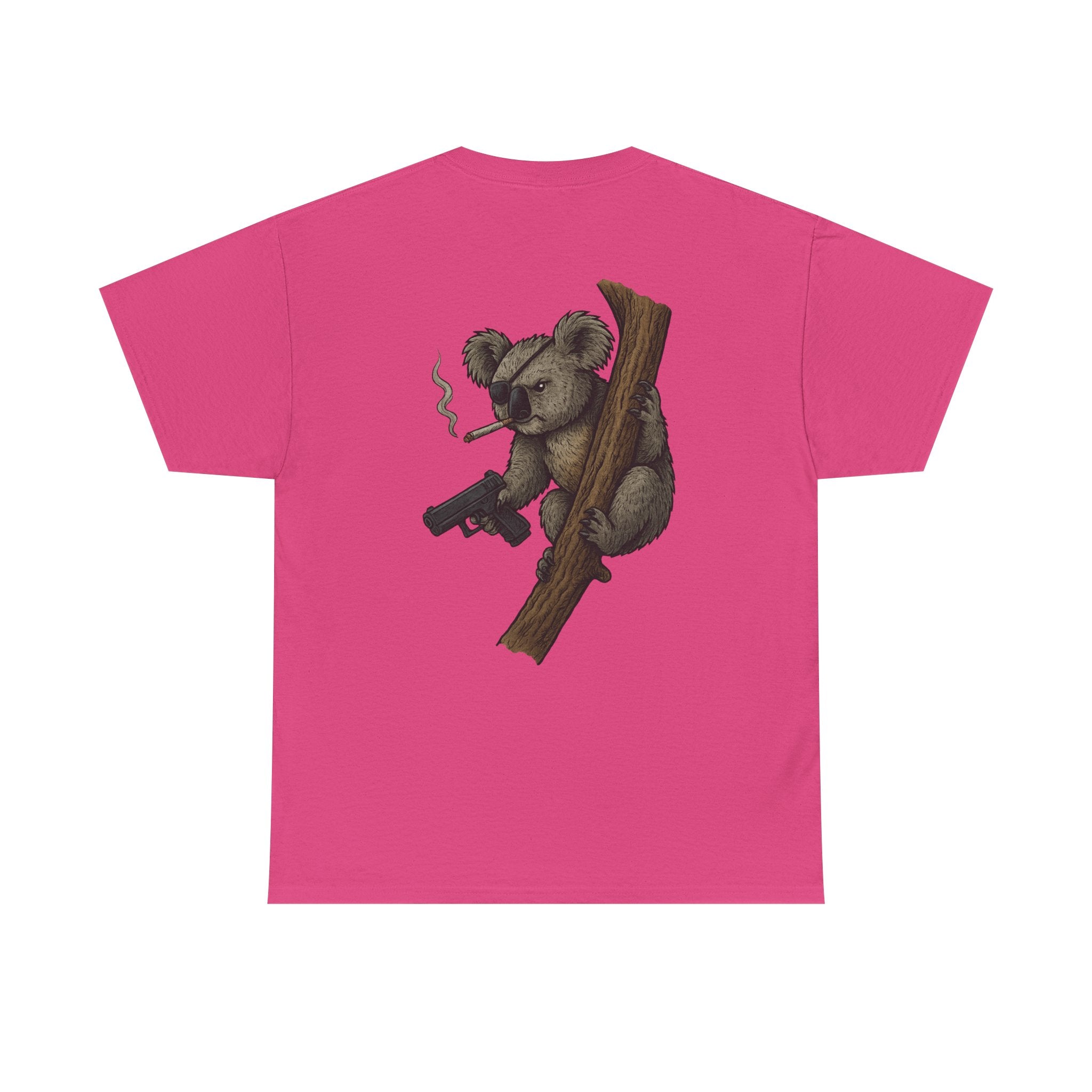 Drop Bear Graphic Tee # 2 Smoking Koala | Unisex Heavy Cotton Shirt
