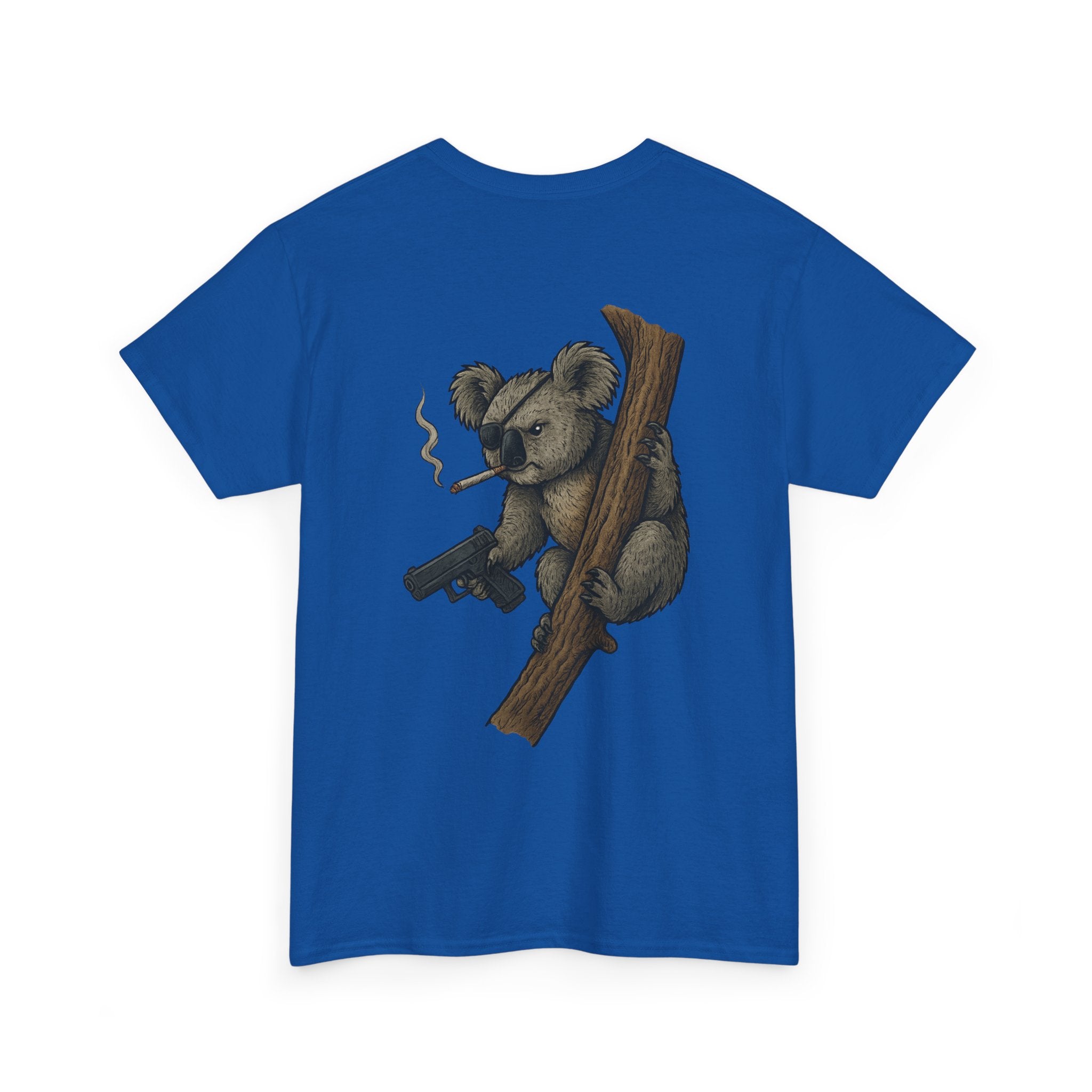 Drop Bear Graphic Tee # 2 Smoking Koala | Unisex Heavy Cotton Shirt