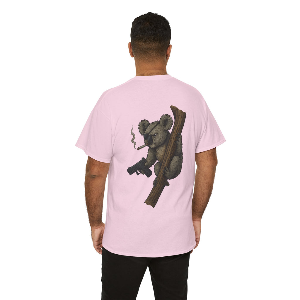 Drop Bear Graphic Tee # 2 Smoking Koala | Unisex Heavy Cotton Shirt