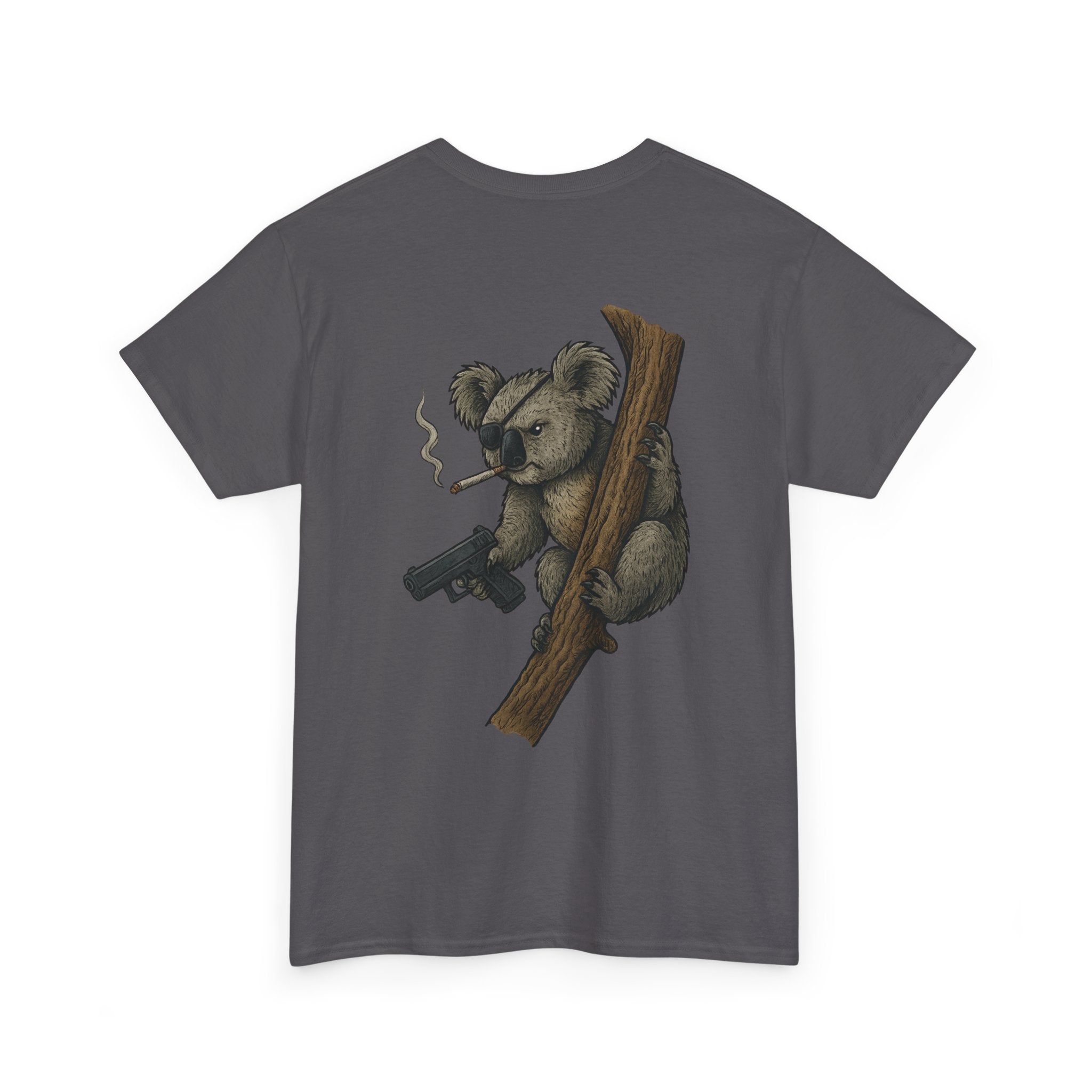 Drop Bear Graphic Tee # 2 Smoking Koala | Unisex Heavy Cotton Shirt