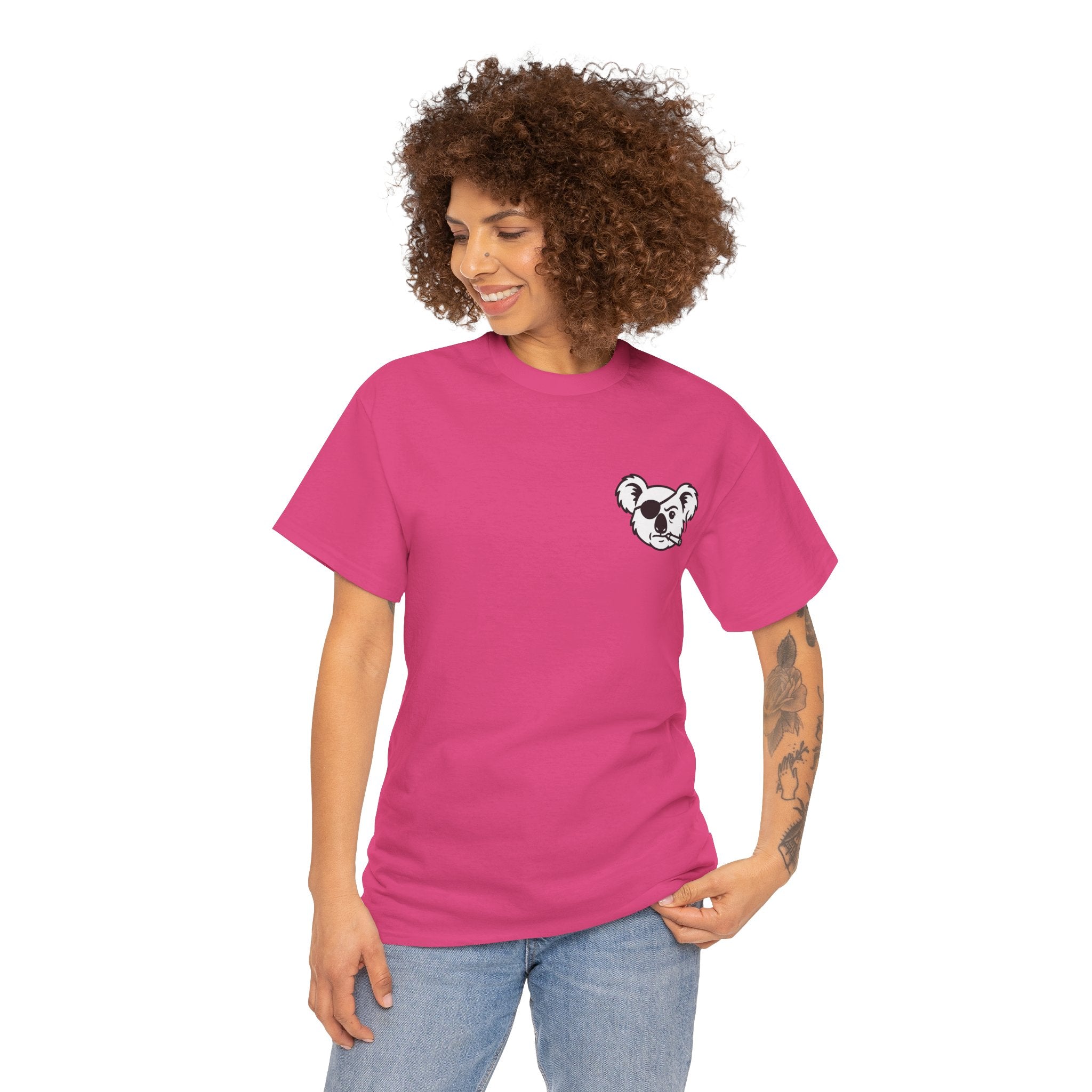 Drop Bear Graphic Tee # 2 Smoking Koala | Unisex Heavy Cotton Shirt