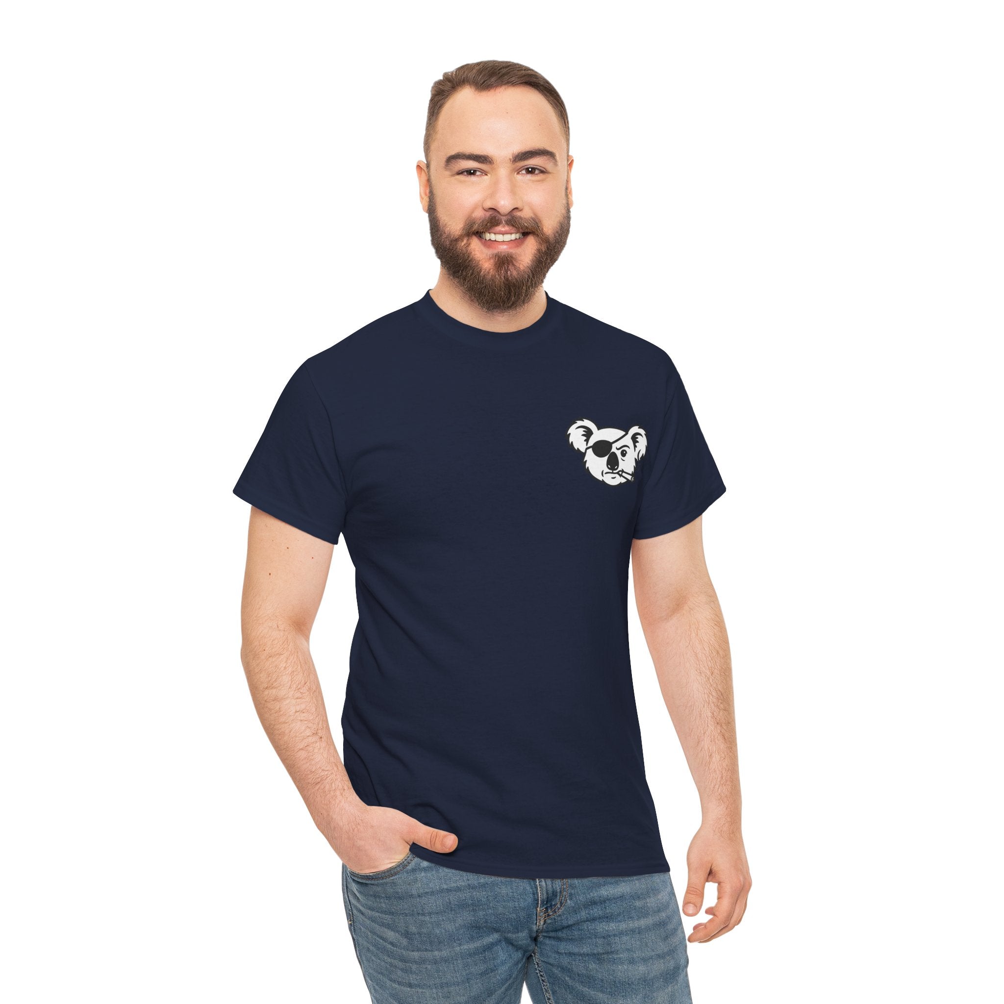 Drop Bear Graphic Tee # 2 Smoking Koala | Unisex Heavy Cotton Shirt