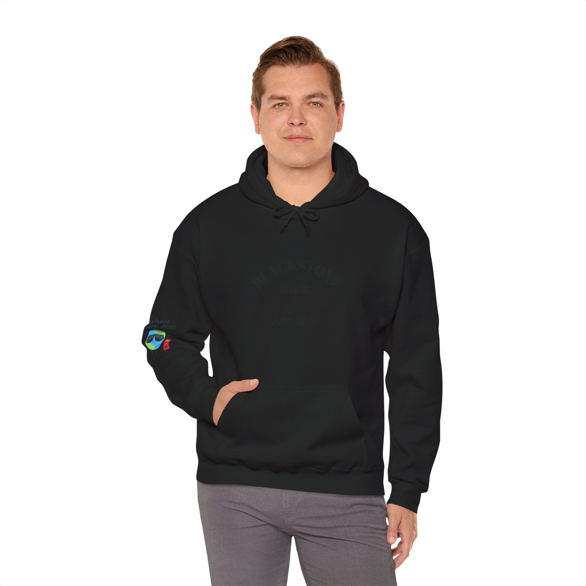 Blackstone's Signature Graphic Hoodie - Unisex Hooded Sweatshirt - Cozy Graphic Sweatshirt by Blackstone